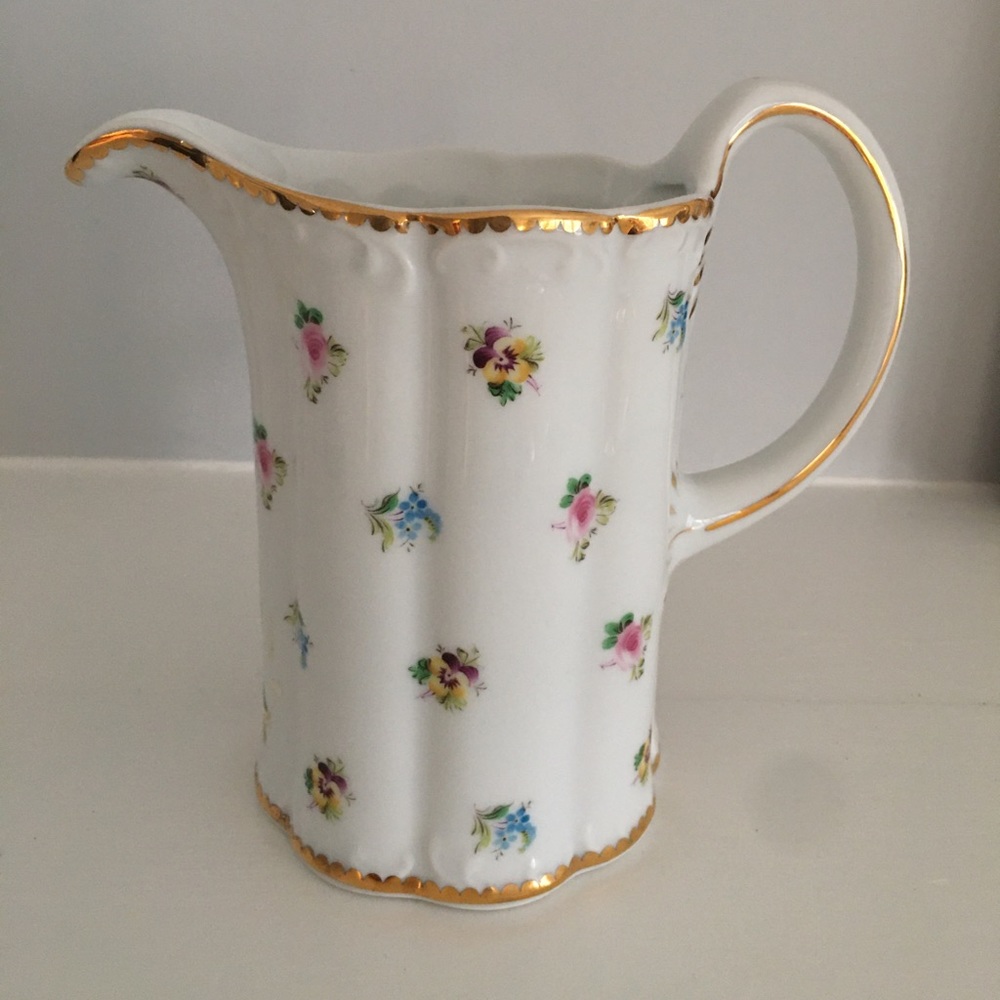 Vintage I. Godinger Pansy Pitcher